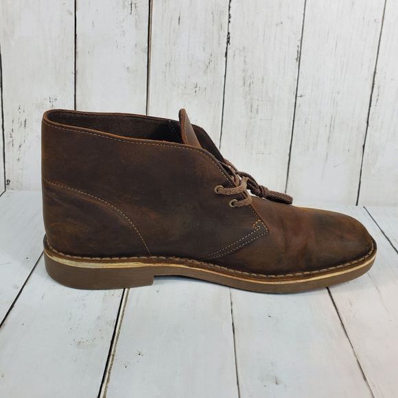 Clarks Bushacre 2 Size 10.5 Chukka Desert Leather Boots 15522 Ankle High Mens main image 13
